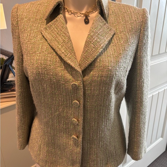 TahariArthur S Levine Elegant Women's Tweed Blazer - Picture 2 of 5